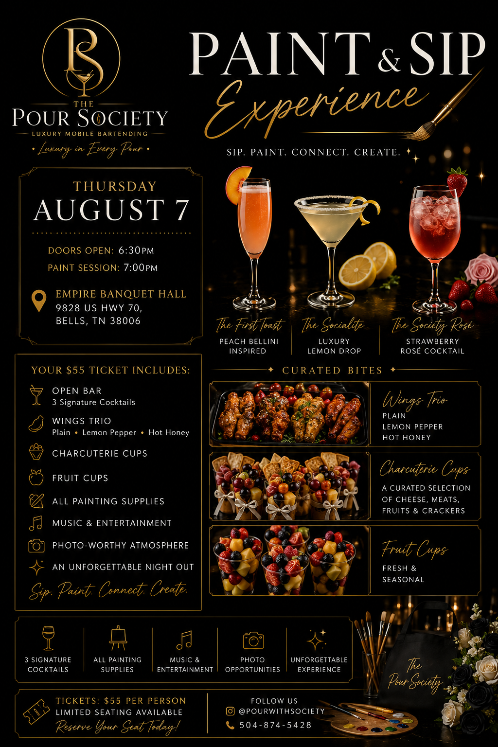 The Pour Society: Canvas & Cocktails