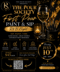 First Pour Experience: Paint &amp; Sip R&B Night